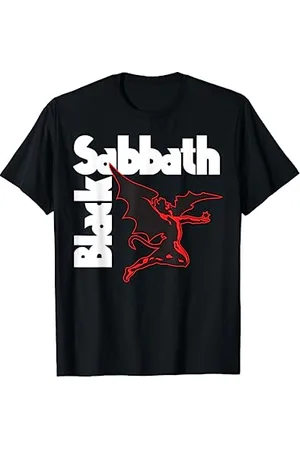 Black Sabbath Schwarzes Sabbath Demon Logo T-Shirt