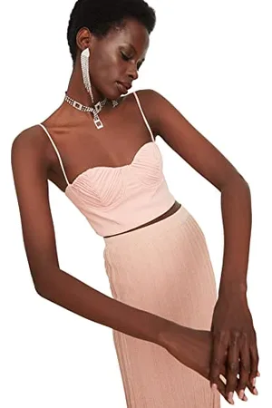 Trendyol Damen Salmon Strapless Bustier, , 38 EU