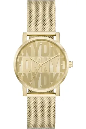DKNY Damen Analog Quarz Uhr mit Edelstahl Armband NY6692