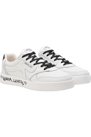 Replay Damen Sneaker mit Schnürung, Weiß (White Black 062), 35