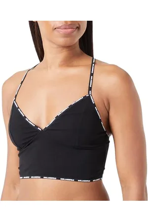Karl Lagerfeld Mini logo longline bralette