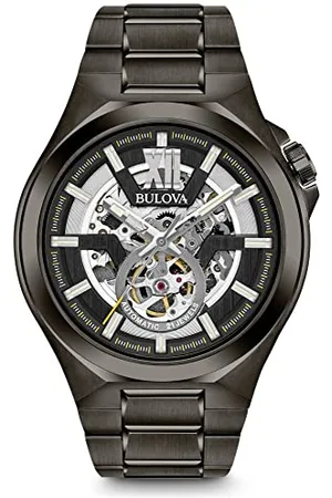 BULOVA Herren Analog Automatik Uhr mit Edelstahl Armband 98A179