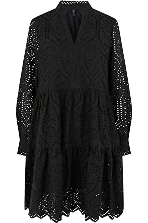 Y.A.S Y.A.S Damen HOLI LS Dress S. NOOS Kleid, Black, xx_l