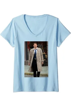 Supernatural Castiel Ass Butt T-Shirt mit V-Ausschnitt