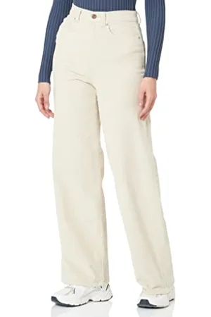 ONLY Damen Cordhose ONLHOPE GLOBAL EX Relaxed Fit - Beige 34 36 38 40 42 Cotton, Größe:40W / 32L, Farbe: 15263179