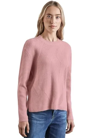 Street one Damen A302830 Strukturpullover,Rosa, 38