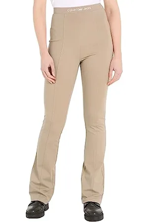 Calvin Klein Jeans Damen Leggings Logo Elastic Milano Sport, , XL