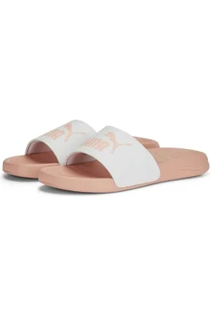 PUMA Herren Popcat 20 Schiebe-Sandalen, White Apricot Blush, 42 EU