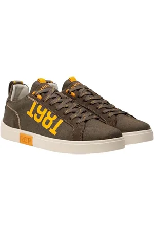 Replay Herren Sneaker mit Schnürung, Mehrfarbig (Mil Grn Orange 2510), 44
