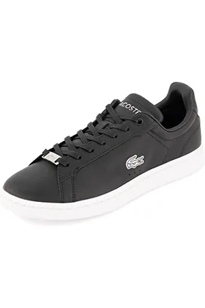 Lacoste Damen Low-Top Sneaker Carnaby PRO 123 1 SFA, Frauen Halbschuhe,Sportschuhe,Freizeitschuhe,Turnschuhe,SCHWARZ/Silber (22F),39 EU / 5.5 UK