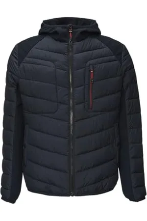 QS by s.Oliver Pufferjacke im Fabricmix mit Kontrast-Details XXL