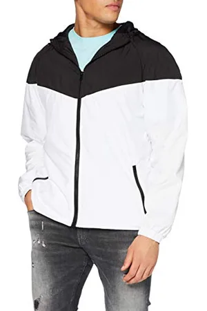Build Your Brand Mens BY129-2-Tone Tech Windrunner Windbreaker, , M