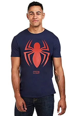 Marvel Herren Spiderman Logo T Shirt, , L EU