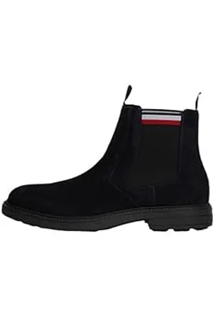 Tommy Hilfiger HILIFGER OUTDOOR SUEDE CHELSEA ( Outdoor-Stiefel Herren, Blau (Desert Sky), 42 EU