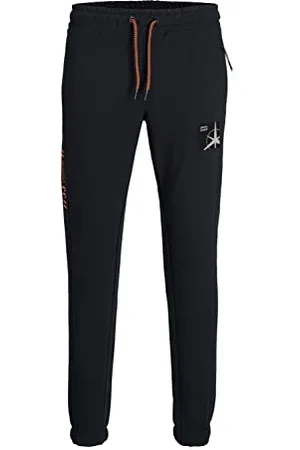 JACK & JONES Herren JPSTWILL JJFILO Sweat Pants FB Jogginghose, Black, XL