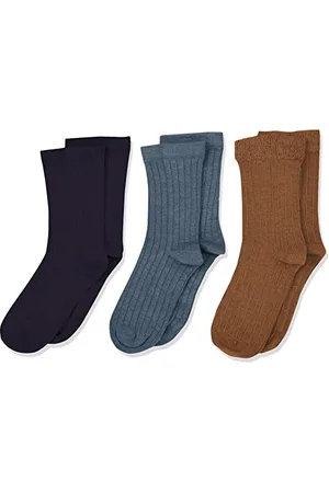 Minymo Unisex Kids Wool Rib 3-Pack Wolle Socken, , 27 (3er Pack)