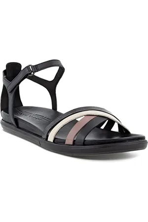 Ecco Damen Simpil Flat Sandal, Schwarz(Multicolor Black), 36 EU