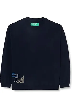 Benetton Herren Pullover G/C M/L 39DJU102Q LANGÄRMLIGES Sweatshirt MIT Rundhalsausschnitt, , S