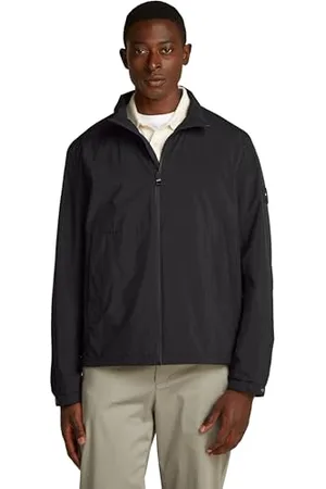 Tommy Hilfiger Herren Blouson Jacke Branded mit Reißverschluss, Schwarz (Black), XXL