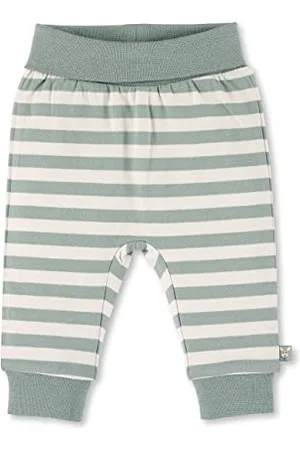 Sterntaler Baby Jungen Hose Baby GOTS Hose Emmi - Baby Hose, Kinder-Hose, Baby-Hose - mit "Mitwachsbund" und Stickerei - , 50
