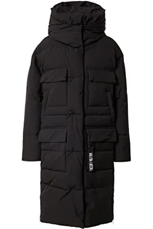 Freaky Nation Damen Winter Holiday-FN Wintermantel, Black, L