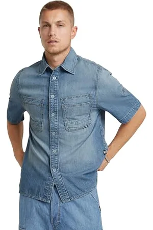 G-Star Herren Slanted Double Pocket Regular Hemd, , M