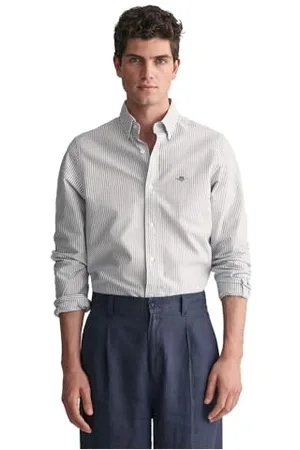GANT Herren Slim Oxford Banker Stripe Shirt, , XXL