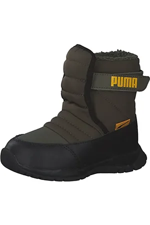 PUMA Unisex Baby Nieve Boot WTR AC Inf Sneaker, Grape Leaf-Saffron, 20 EU