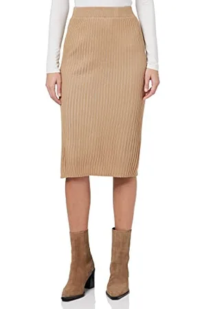 VERO MODA Vmwillow Below Knee Rib Skirt Ga
