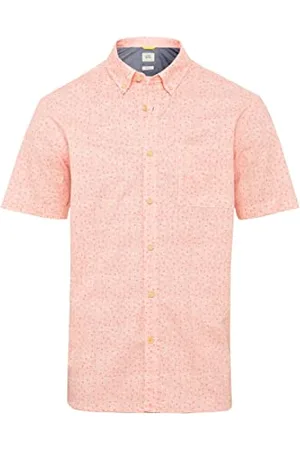 Camel Active Herren Kurzarmhemd aus Reiner Baumwolle Menswear-L
