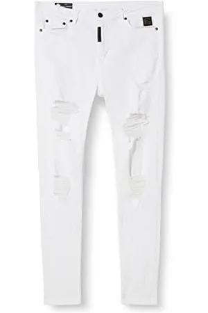 Gianni Kavanagh Herren White GK Iron Destroyed Jeans, M