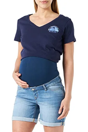 Noppies Maternity Damen Jeans Buckley Over The Belly Shorts, Aged Blue-P144, 33