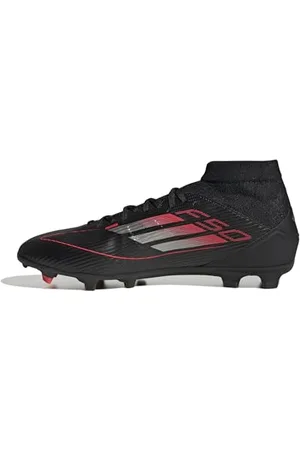 adidas Unisex F50 League Football Boots FG/MG Fußballschuhe, core Black/Iron met./Lucid red