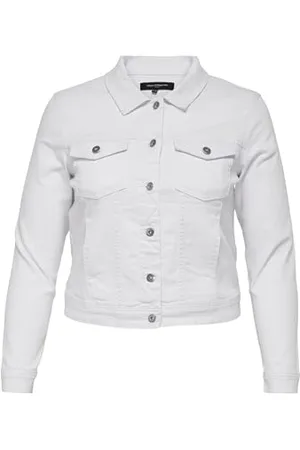 ONLY Damen CARWESPA LS Jacket White DNM NOOS Jacke, 52