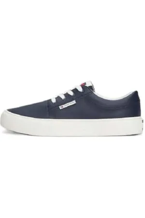 Tommy Hilfiger Herren Vulcanized Sneaker Skater Derby Schuhe, Blau (Dark Night Navy), 46