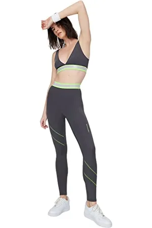 Trendyol Damen Frauen Hohe Taille Skinny Fit Sport Leggings Strumpfhose, , M