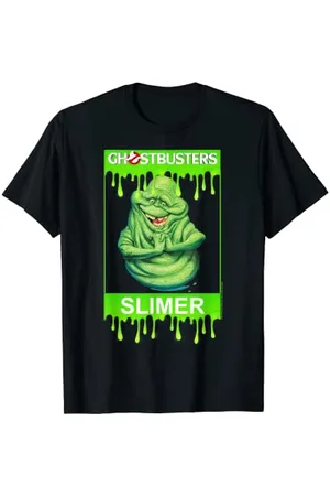 Ghostbusters Slimer Portrait Poster T-Shirt