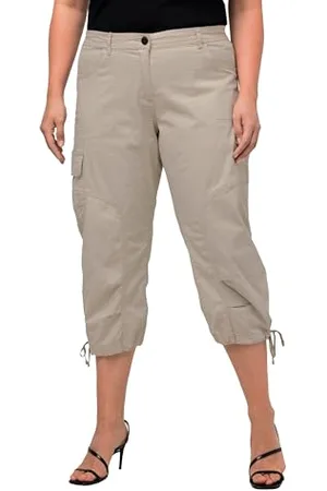 Ulla Popken Damen 7/8 Cargohose, , 50W / 32L (Herstellergröße : 58)