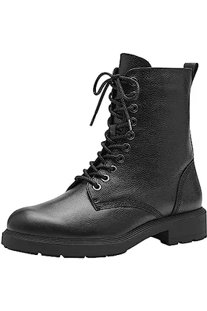 Tamaris Damen Schnürstiefel Leder; /schwarz; 38 EU