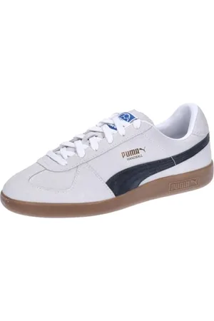 PUMA Herren Handball Indoor Court Shoe, White Black Gum, 44.5 EU
