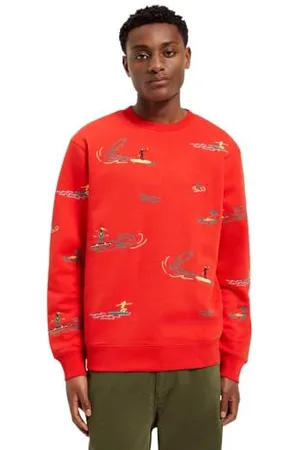 Scotch&Soda Herren All-Over Embroidery Sweatshirt, , L