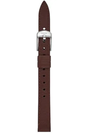 Fossil Uhrenband für Damen 12 mm LiteHide-Leder braun, S121034