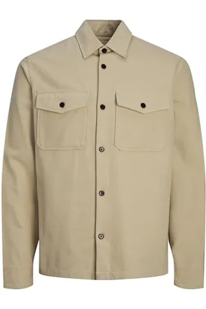 JACK & JONES Herren JPRCCROY Spring SOLID Overshirt L/S SN Hemd, , XS