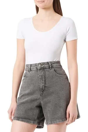 Kaffe Damen KAselna Denim Shorts Freizeithosen,