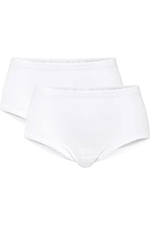 Calida Iconics Midi Slip, high Waist, 2er-Pack Damen, aus 100% Baumwolle