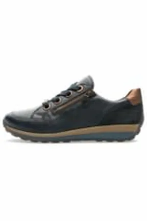 ARA Herren Moreno Sneaker, Cognac,Marrone,Moro,Blue, 46 EU Weit