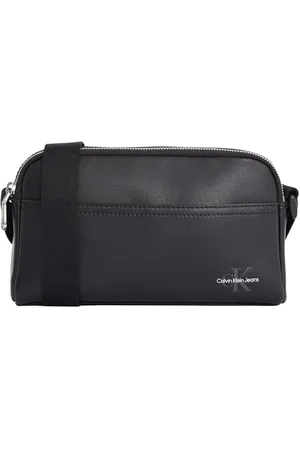 Calvin Klein Herren Umhängetasche Mono Logo Camera Bag Klein, Schwarz (Black), Einheitsgröße