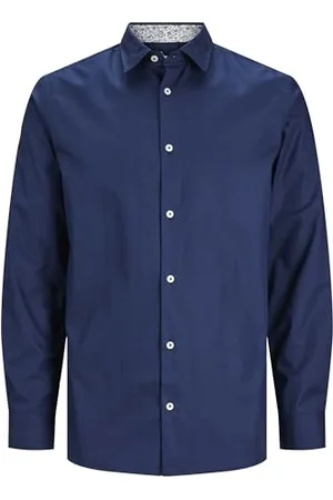 JACK & JONES Herren Jprblanordic Detail Shirt L/S Langarmhemd 12251007, ,S