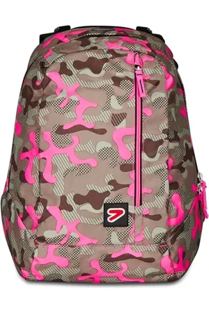 7 for all Mankind Wende-Rucksack, aus nachhaltigem Stoff, Geräumige Schultasche für Teenager, Mädchen Jungen, 2 Muster, für Schule, Sport&Freizeit, Doubleface, fuchsia