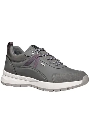 Geox Damen D BRAIES B ABX A Sneaker, Grey/DK Grey, 36 EU
